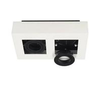 Plafonnier En Saillie Osmin Rim 2 Blanc Noir Ip20 Anneau Interchangeable Edo777682 Edo Solutions
