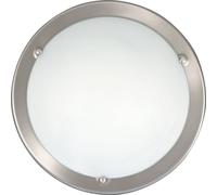 Plafonnier en verre 38 cm E27 2x60W rond chromé satiné Ufo 5151 Rabalux
