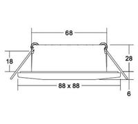 Plafonnier encastrable à LED 230 V 2700/3000/4000 K - Plafonnier/spot/projecteur 1x4,5 W 39255073