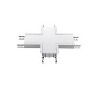 Plafonnier encastrable à LED, spot encastrable, en forme de X, argent, aluminium, L 25,5 cm