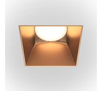 Plafonnier encastrable plafonnier salon lumineux 1 flamme or L 13 cm