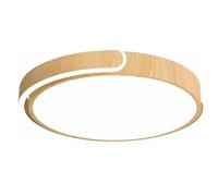 Plafonnier encastré 24 W, orientable, Montage Plat, 3 Couleurs (Bois, 35 cm/13,7 po)