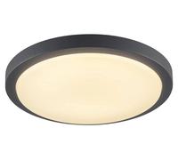 Plafonnier encastré AINOS, LED, IP44, 22W, 3000K, anthracite