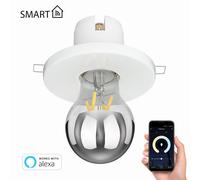 Plafonnier encastré en porcelaine TELA blanc incl. lampe LED E27 486lm Smart