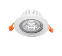 Plafonnier encastré LED IP65 étanche LED ronde vers le bas lumière 15W 12W 7W 5W Spot(White,White)
