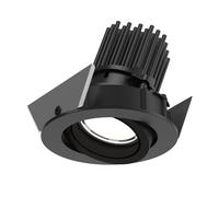 Plafonnier Encastré LP 45 Orientable Ø9 3000 K et Marche/arrêt Noir