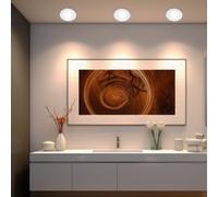 Lampe à encastrer spots de plafond spot de plafond spot encastrable salon, rond blanc, 1x LED 3,6W 230Lm 3300K, DxH 7x1,2, lot de 3