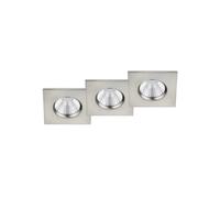 Plafonnier encastré sdb ZAGROS 3 LED IP65 chrome Trio