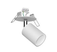 Plafonnier encastré WAIKA blanc mat avec ampoule LED GU10 450lm blanc chaud