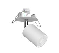 Plafonnier encastré WAIKA blanc mat avec LED GU10 (blanc chaud 7,6W chacune