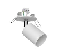 Plafonnier encastré WAIKA orientable blanc mat rond 80mm Ø 1x GU10 max. 15W