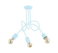 Plafonnier enfant bleu métal TANGO 3xE27 15W Alfa 28483