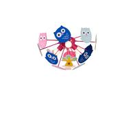 Plafonnier enfant Rabalux Birdy 3xE14 multicolore Ø42cm