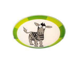 Plafonnier Enfants Lampe murale éclairage jeu chambre motif zèbre rayures vertes grises EGLO 94457