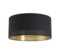Plafonnier ESTEPERRA E27 1X40W en acier noir D475mm