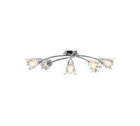 vidaXL Plafonnier Tulipe 5x E14 - Chrome