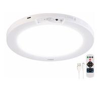 Luminea Plafonnier et applique murale LED rechargeable télécommandé avec détecteur de mouvement