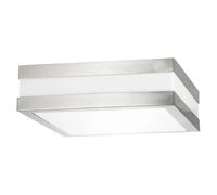 Plafonnier extérieur carré 2xE27 Stuttgart chrome Rabalux