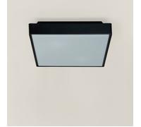 Ledkia Plafonnier Extérieur Carré Noir