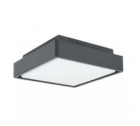 Plafonnier extérieur carré LED 18W gris foncé IP65 SU-MA BN-KW200