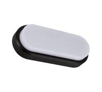 Plafonnier extérieur LED 18W 4100K noir ovale IP65
