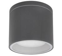 Plafonnier extérieur plafonnier moderne plafonnier rond verre jardin IP44, anthracite, 1x GX53 LED, DxH 10,8x9,6 cm
