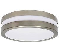 Plafonnier extérieur rond argent blanc jardin garage éclairage socket 2xE27 IP44 Kanlux 8980