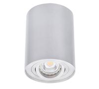Plafonnier forme cylindre argent GU10 base salle à manger cuisine éclairage 1 vantail Kanlux 22550