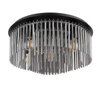 Globo Lighting Gorley plafonnier 5x60 W noir-chrome-fumé 15698D1