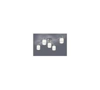 Plafonnier garda nickel mat blanc 5x25w e14