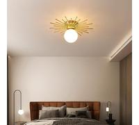 Plafonnier Globe en Verre, luminaire encastré pour Couloir, Porche, Cuisine, Chambre (lumière Froide)