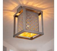 Plafonnier Globo Deckenlampe Salon Moderne 1 Lumière Doré Tissu 22,5 cm