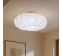 Plafonnier Helin Lindby, dimmable, blanc, Salon / Salle à manger, Textile / Tissu / Soie, Scandinave, Plafonnier Tissu