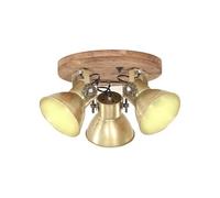 Plafonnier Industriel Lampe Suspendue Applique Murale Eclairage Luminaire Salon Salle de Séjour Salle à Manger 25 W Laiton 42x27 cm E27