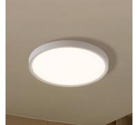 Plafonnier intelligent Deika Lindby, dimmable, blanc, Salon / Salle à manger, Matière Plastique, Moderne