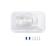 Plafonnier intérieur 12V LED double lumière blanche naturelle avec interrupteur pour camping-car et bateau