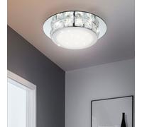 Plafonnier Kristall Deckenlampe LED 1 lumière 25x7 cm Neutre 3500-4500K ETC-Shop