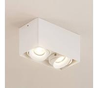 Plafonnier Kubika Arcchio, dimmable, blanc, Couloir, Aluminium, Moderne, Plafonnier