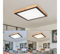 Plafonnier Lampe Bois Luminaire de Salon Tdc Campagne Bois Opale Noir LED