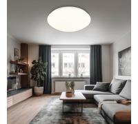 Plafonnier Lampe De Chambre LED Plafonnier Métal Blanc BigLight