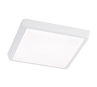 Plafonnier Lampe de couloir Lampe de cuisine LED blanche carrée, métal acrylique, 15W 1100lm 3000K, LxlxH 31x31x4,5 cm