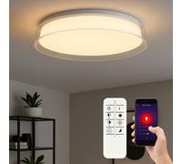 Plafonnier Lampe De Cuisine Dimmable Télécommande Smart App LED D 41Cm
