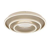 Plafonnier, lampe de plafond, couleur sable, effet 3D, intensité variable, fonction mémoire, diamètre 51 cm