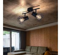 Globo Lighting Priska plafonnier 2x40 W noir 54017-2