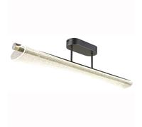 Plafonnier lampe de salon lampe de plafond anthracite mat acrylique bulles d'air LED L 81 cm