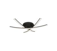 Plafonnier lampe de salon lampe de plafond en métal noir design L 46 cm