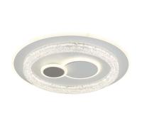 Plafonnier, lampe de salon, LED, blanc mat, sélection de la température de couleur, diamètre 49,5 cm