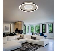 Plafonnier Lampe De Salon LED Métal Gris Dimmable BigLight