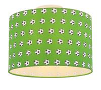 Plafonnier lampe d'enfant lampe de chambre d'enfant Plafonnier lampe parapluie chambre d'enfant, métal blanc vert, 1x douille E27, DxH 30x25,5 cm