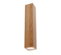 Plafonnier lampe en bois spot de plafond chêne H 30 cm luminaire de salon 1 ampoule